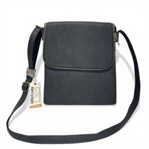 Jessie & James Gray Crossbody Bag Multi Compartment Purse w/ Holster Insert